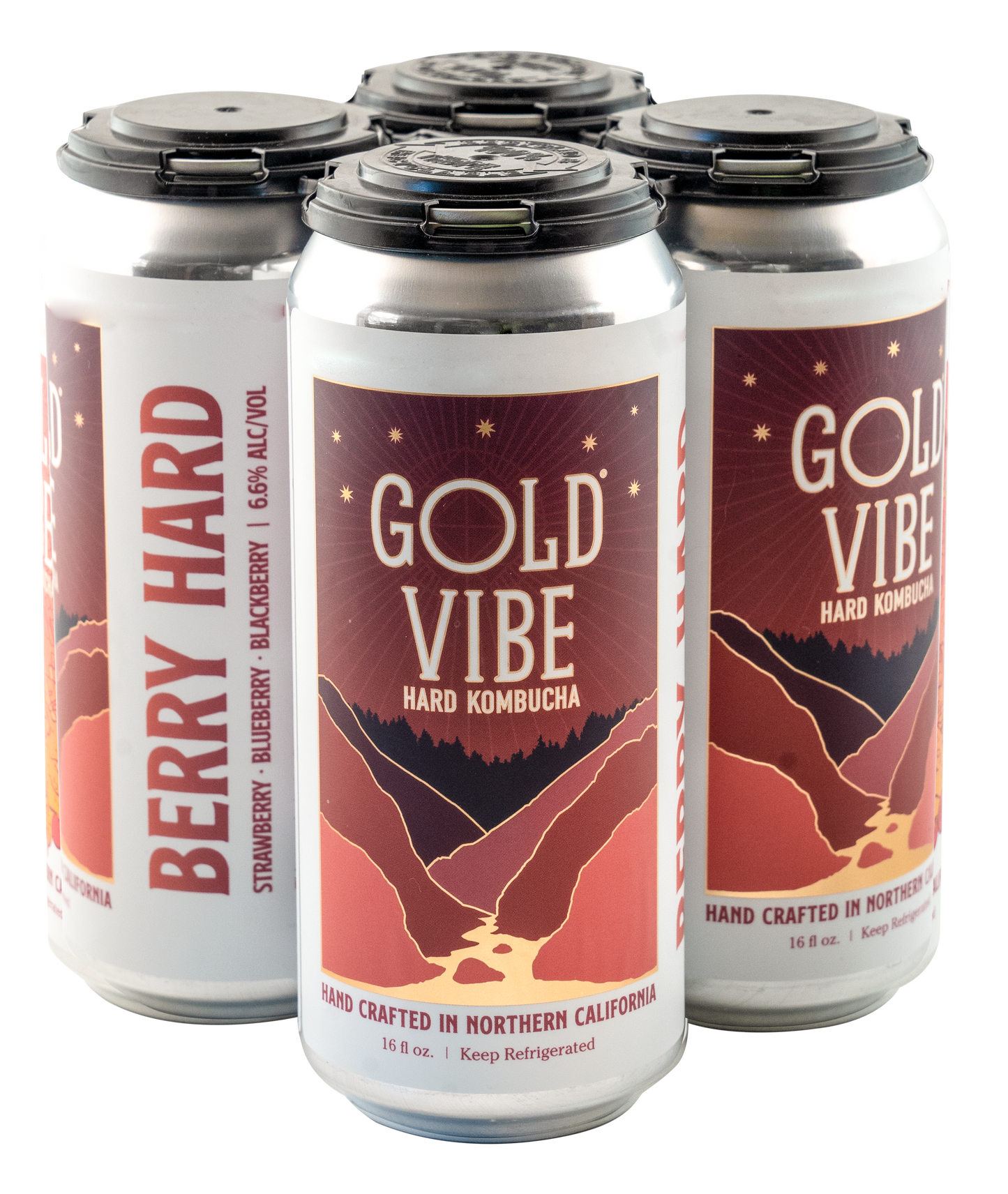 Berry Hard: Blackberry, Strawberry, Blueberry (16oz 6 PACK)